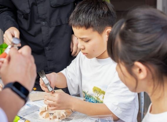 子供と一緒に楽しむワークショップ