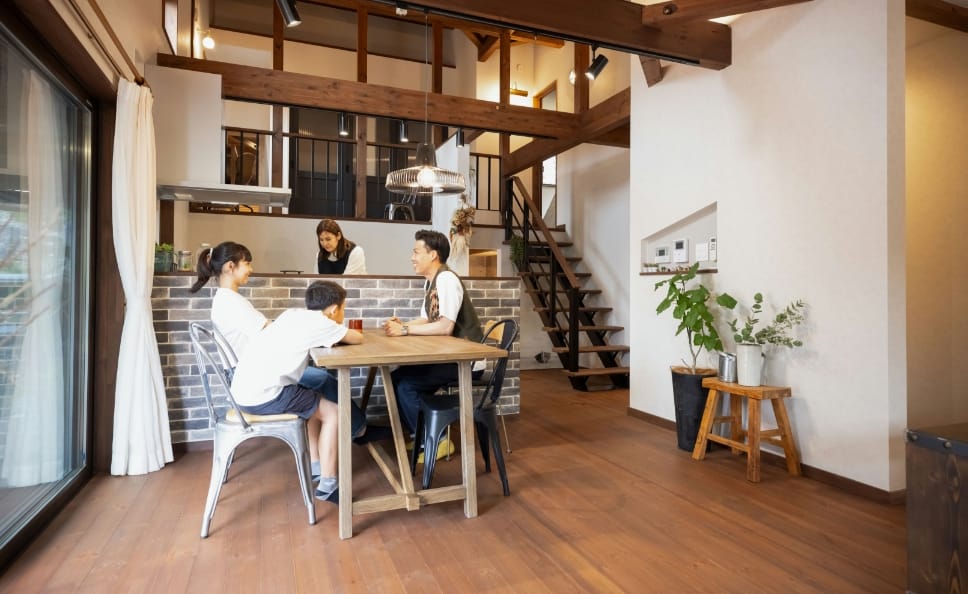 1階のリビングエリアの様子