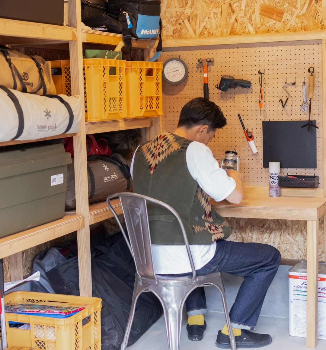 スキップフロアの秘密基地のある空間